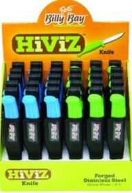 Betts Billy Bay Hi Viz 6in Bait Knife Assorted 30pc Display