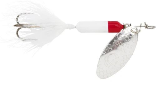 Yakima Rooster Tail (Option: 3/8 White Red Tip)