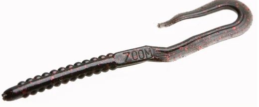 Zoom U Tail 6in (Option: 20/bag Blk/Red Glitter)