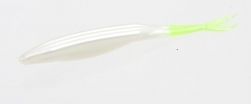 Zoom Super Fluke (Option: 5.25in 10/bag Pearl/Chartreuse Tail)