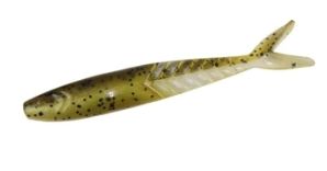 Zoom Shimmer Shad 4.25in 5pk (Option: Green Pumpkin Pearl)
