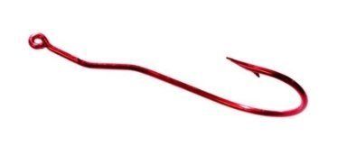 Tru Turn Worm Hook (Option: Red Size 2/0 5ct)